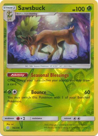 Sawsbuck - Reverse Foil (Pokemon Sun & Moon: Cosmic Eclipse)