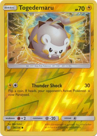 Togedemaru - Reverse Foil (Pokemon Sun & Moon: Cosmic Eclipse)