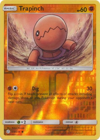 Trapinch - Reverse Foil (Pokemon Sun & Moon: Cosmic Eclipse)