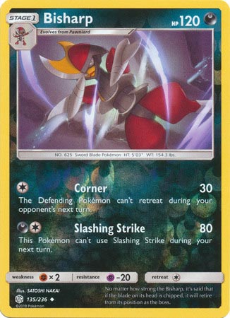 Bisharp - Reverse Foil (Pokemon Sun & Moon: Cosmic Eclipse)