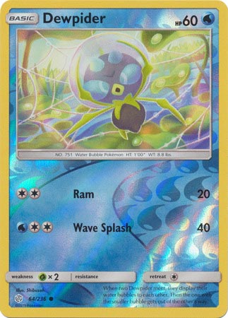 Dewpider - Reverse Foil (Pokemon Sun & Moon: Cosmic Eclipse)
