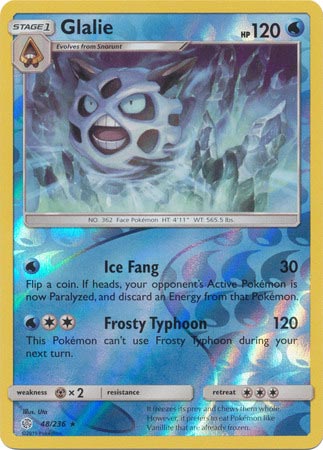 Glalie - Reverse Foil (Pokemon Sun & Moon: Cosmic Eclipse)