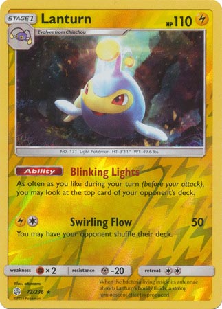 Lanturn - Reverse Foil (Pokemon Sun & Moon: Cosmic Eclipse)