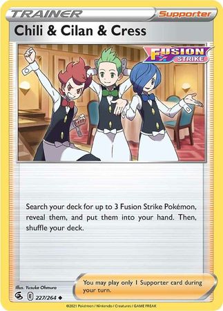 Chili & Cilan & Cress (Pokemon Sword & Shield: Fusion Strike)