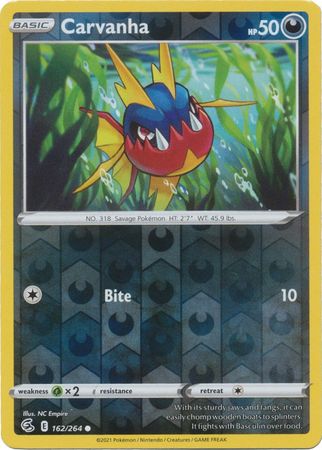 Carvanha - Reverse Foil (Pokemon Sword & Shield: Fusion Strike)