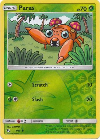 Paras - Reverse Foil (Pokemon Hidden Fates)
