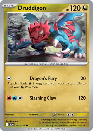 Druddigon - Reverse Foil (Pokemon Scarlet & Violet: Journey Together)