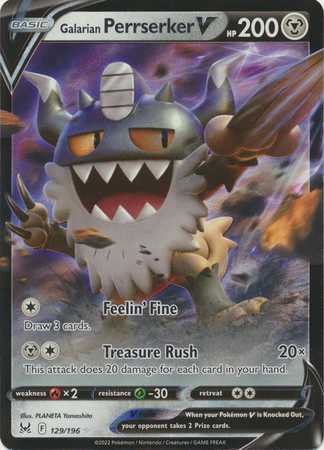 Galarian Perrserker V (Pokemon Sword & Shield: Lost Origin)
