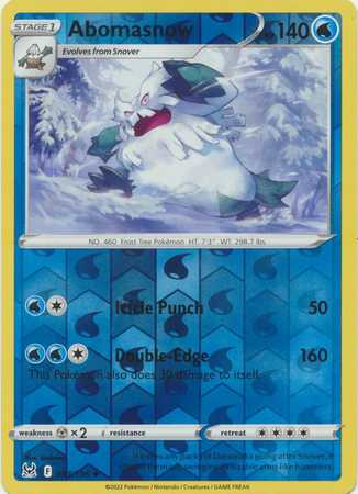 Abomasnow - Reverse Foil (Pokemon Sword & Shield: Lost Origin)
