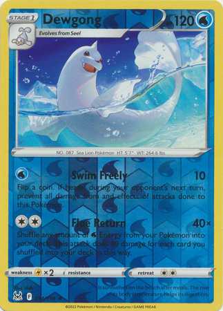 Dewgong - Reverse Foil (Pokemon Sword & Shield: Lost Origin)
