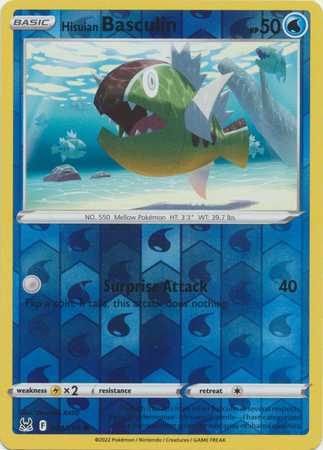 Hisuian Basculin - Reverse Foil (Pokemon Sword & Shield: Lost Origin)