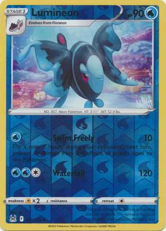 Lumineon - Reverse Foil (Pokemon Sword & Shield: Lost Origin)