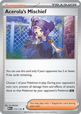 Acerola's Mischief (Pokemon Mega Evolution: Base Set)