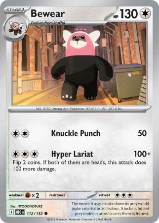 Bewear (Pokemon Mega Evolution: Base Set)