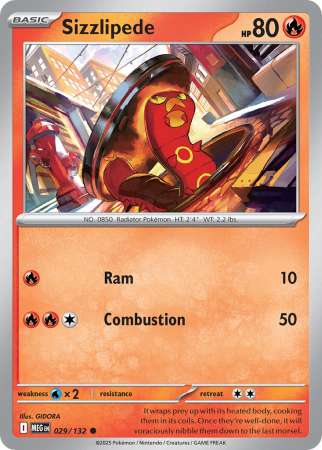 Sizzlipede (Pokemon Mega Evolution: Base Set)