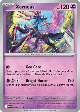 Xerneas - Non-Holo (Pokemon Mega Evolution: Base Set)