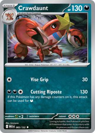 Crawdaunt (Pokemon Mega Evolution: Base Set)