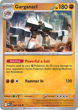 Garganacl (Pokemon Mega Evolution: Base Set)