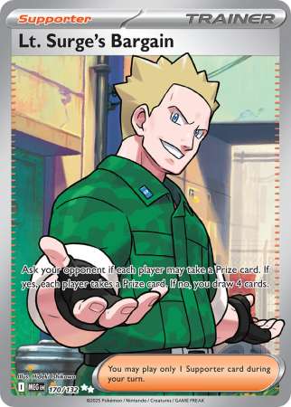 Lt. Surge's Bargain (Pokemon Mega Evolution: Base Set)