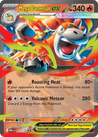 Mega Camerupt ex (Pokemon Mega Evolution: Base Set)