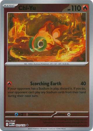 Chi-Yu - Reverse Foil (Pokemon Mega Evolution: Base Set)