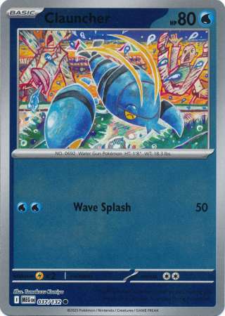 Clauncher - Reverse Foil (Pokemon Mega Evolution: Base Set)
