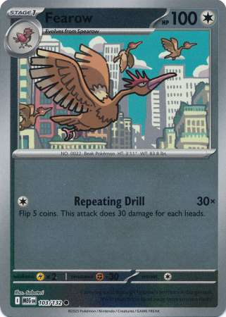 Fearow - Reverse Foil (Pokemon Mega Evolution: Base Set)