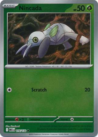 Nincada - Reverse Foil (Pokemon Mega Evolution: Base Set)