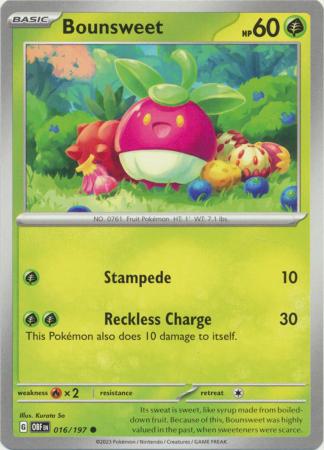 Bounsweet (Pokemon Scarlet & Violet: Obsidian Flames)