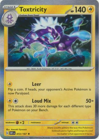 Toxtricity (Pokemon Scarlet & Violet: Obsidian Flames)
