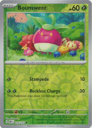 Bounsweet - Reverse Foil (Pokemon Scarlet & Violet: Obsidian Flames)
