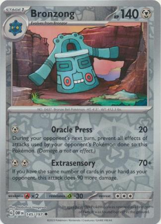 Bronzong - Reverse Foil (Pokemon Scarlet & Violet: Obsidian Flames)
