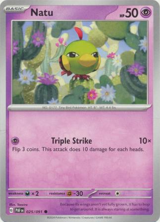 Natu (Pokemon Scarlet & Violet: Paldean Fates)