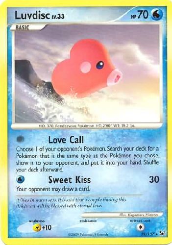 Luvdisc (Pokemon Platinum Base Set Singles)