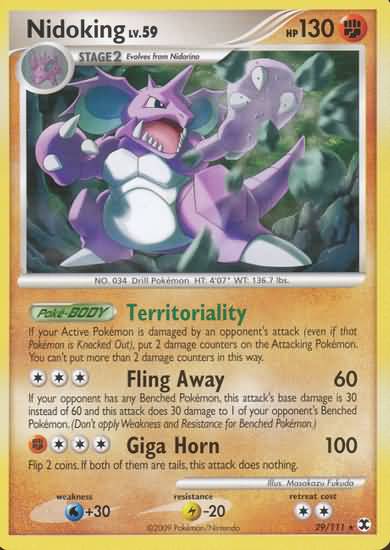 Nidoking (Platinum Rising Rivals Singles)