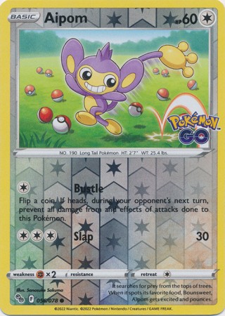 Aipom - Reverse Foil (Pokemon GO)
