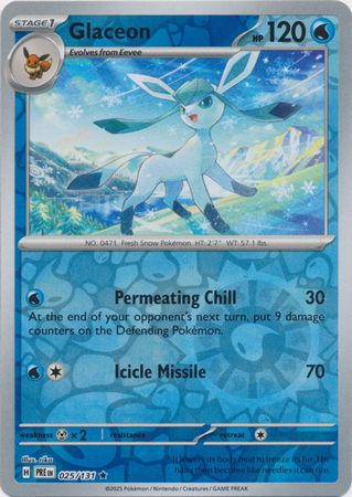 Glaceon - Reverse Foil (Pokemon Scarlet & Violet: Prismatic Evolutions)