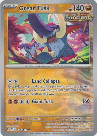 Great Tusk - Poke Ball Foil (Pokemon Scarlet & Violet: Prismatic Evolutions)