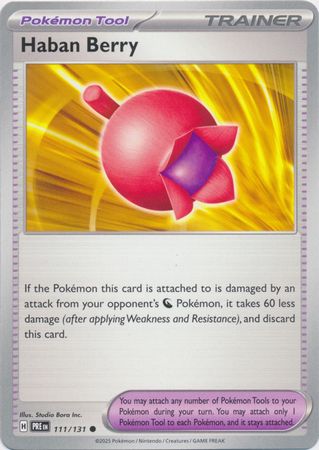 Haban Berry (Pokemon Scarlet & Violet: Prismatic Evolutions)