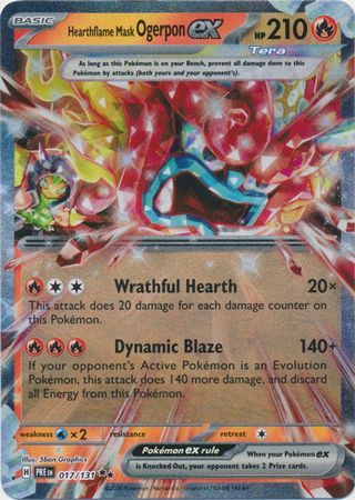 Hearthflame Mask Ogerpon ex (Pokemon Scarlet & Violet: Prismatic Evolutions)