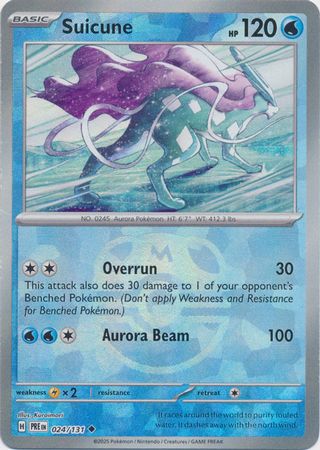 Suicune - Master Ball Foil (Pokemon Scarlet & Violet: Prismatic Evolutions)