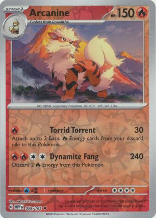 Arcanine - Reverse Foil (Pokemon Scarlet & Violet: 151)