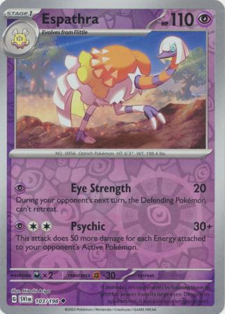 Espathra - Reverse Foil (Pokemon Scarlet & Violet: Base Set)