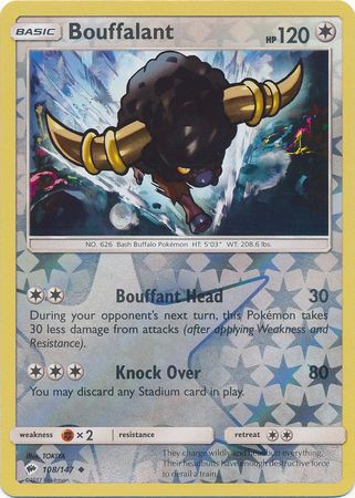 Bouffalant (Pokemon Sun & Moon Burning Shadows) - Reverse Holo