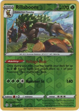 Rillaboom - Reverse Foil (Pokemon Shining Fates)