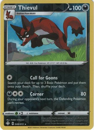 Thievul - Reverse Foil (Pokemon Shining Fates)