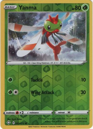Yanma - Reverse Foil (Pokemon Shining Fates)