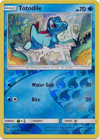 Totodile (Pokemon Shining Legends Reverse Holo)