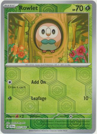 Rowlet - Reverse Foil (Pokemon Scarlet & Violet: Shrouded Fable)