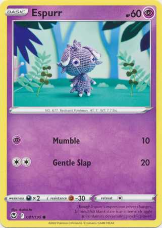 Espurr (Pokemon Sword & Shield: Silver Tempest)